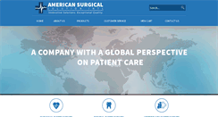 Desktop Screenshot of americansurgicalsolution.com