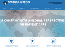 Tablet Screenshot of americansurgicalsolution.com